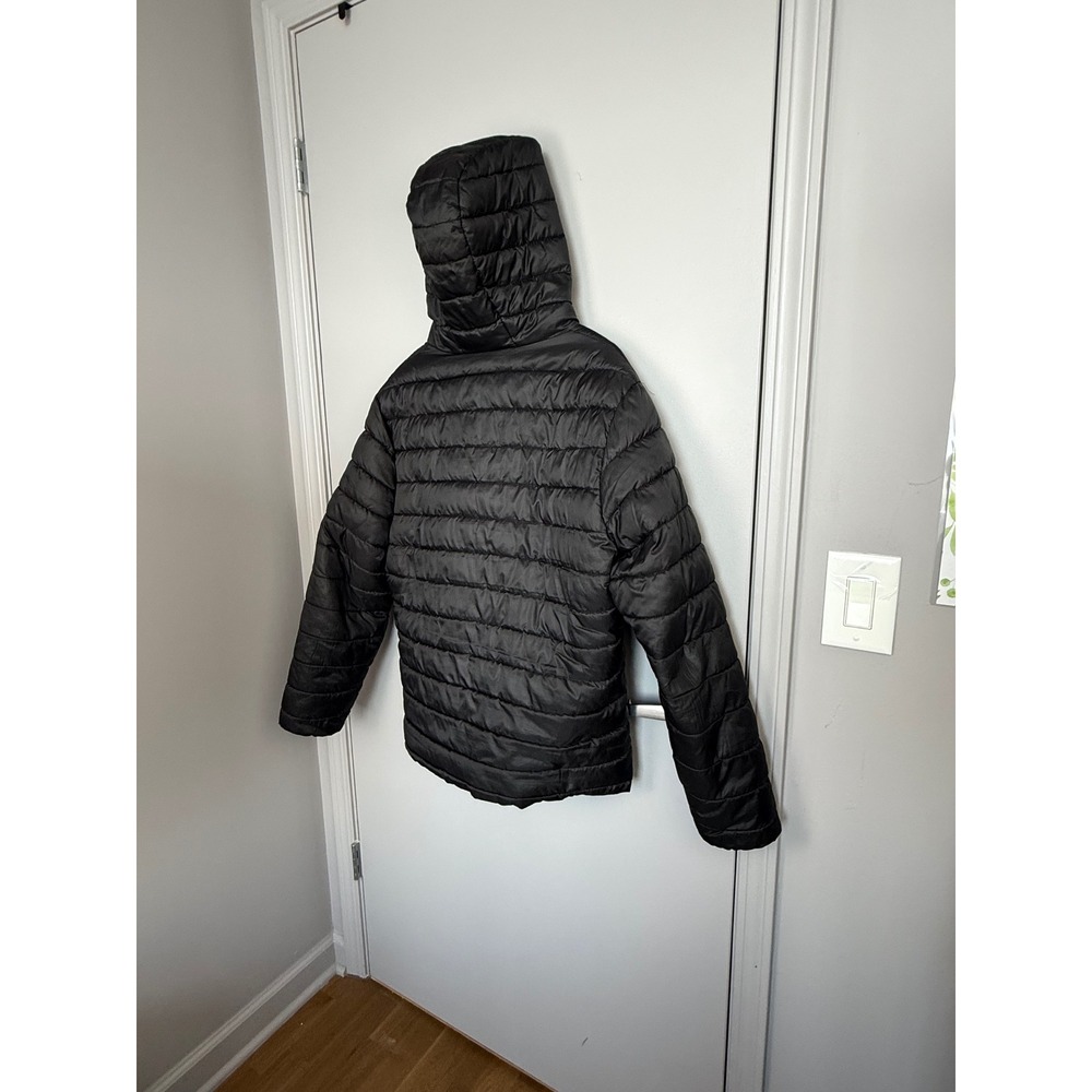 NFL Team Apparel Chicago Bears Puffer Jacket Mens‎ L Black Hooded Quilted Coat - Picture 13 of 16